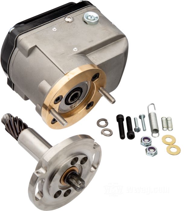 Magneto »MM3« de Morris Magneto; apropiado para Flathead 1937→, todos modelos K y Sportster →1970; aluminio, acabado moldeado; reemplaza OEM HD 29505-67; EE. UU.; peso bruto: 2.78 kg