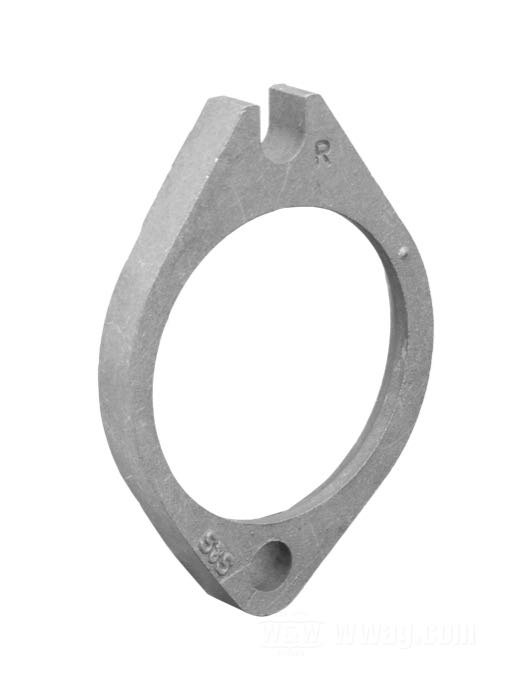Insulator block Manifold flange by S&S; for rear; steel; replaces OEM HD 27010-86A, and 27010-86B; gross weight: 70 g