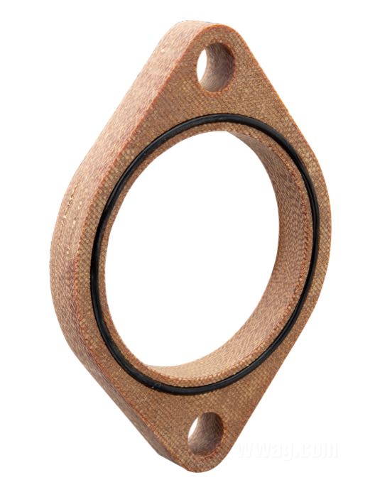 Flangia isolatrice di S&S; per collettore/carburatore Super G; composito fibra; larghezza: 3/8”; Ø interno: 2-1/16 ”; peso lordo: 25 g
