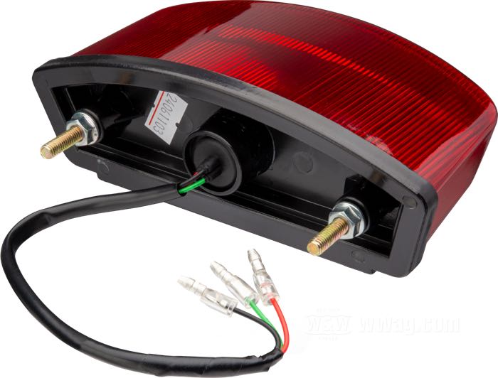 Fanalino posteriore; L x A x P: 16 x 6.5 x 9 cm; tipo di lampadina: LED; Gemma: rosso; 12 V; 0.5 W / 2.7 W; senza blocchetto di montaggio; con luce freno; con illuminazione targa; senza portatarga; superficie di fissaggio: piana; distanza dei forati di fissaggio: 110 mm (2 x M6) mm; peso lordo: 290 g