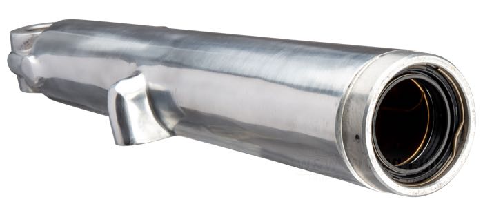 Tauchrohr; passend für FL 1969-1970; für Trommelbremse rechts; Aluminium, poliert; ersetzt OEM HD 45801-69; Bruttogewicht: 1.7 kg