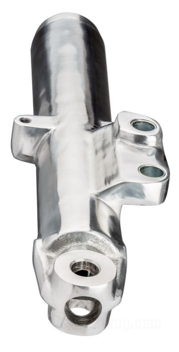 Botella de horquilla; apropiado para FL 1972-1977; disco de freno al lado izquierdo; aluminio, pulido; reemplaza OEM HD 45807-72; peso bruto: 2.03 kg