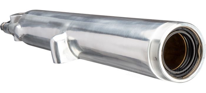 Fork slider; fits FL 1949-1977; for non-brake side; aluminum, polished; replaces OEM HD 45800-50A; gross weight: 1.9 kg