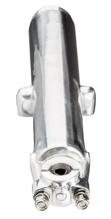 Fork slider; fits FL 1949-1977; for non-brake side; aluminum, polished; replaces OEM HD 45800-50A; gross weight: 1.9 kg