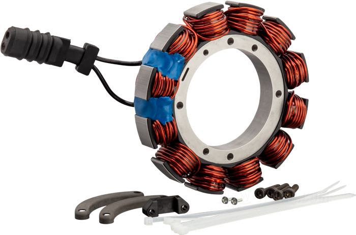 Statore »Standard«; atto per FXR 1989-1994, Touring 1989-1996 (con carburatore), Dyna 1991-1998, Softail 1989-1999; rimpiazza OEM HD 29970-88C; peso lordo: 1.1 kg