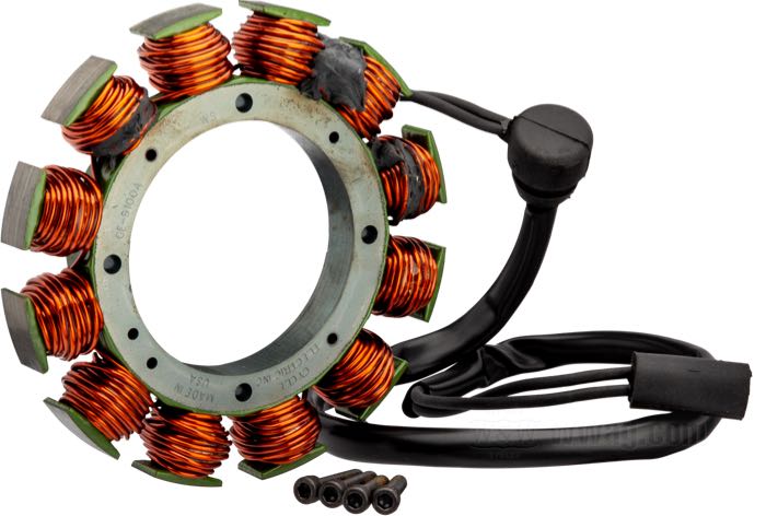 Stator by Cycle Electric; fits Sportster 1991-2006; replaces OEM HD 29967-89B; USA; gross weight: 1.08 kg