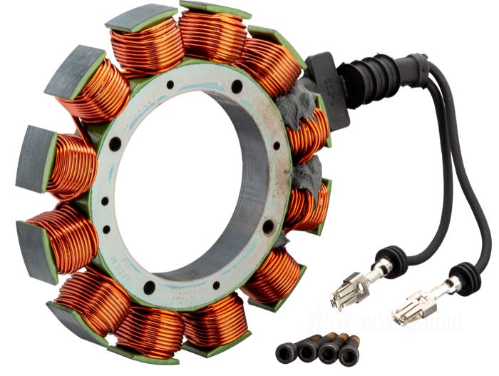 Statore di Cycle Electric; atto per Dyna 1999-2003, Softail 2000; 32 A; rimpiazza OEM HD 29951-99; U.S.A.; peso lordo: 1.28 kg