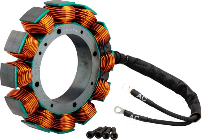 Estator de Cycle Electric; apropiado para FLHTCUI 1995-1996, FLHRI/FLTCUI/FLHTCI 1996; 38/45 A; reemplaza OEM HD 29969-95; EE. UU.; peso bruto: 1.62 kg