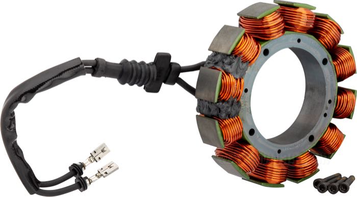 Statore di Cycle Electric; atto per Touring 2002-2005; 38/45 A; rimpiazza OEM HD 29987-02A; U.S.A.; peso lordo: 1.61 kg