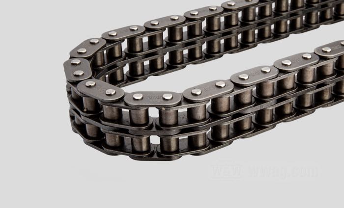 Primary chain by Tsubaki; fits Touring models →2006 and FXR with 5-Speed transmission; steel, oval side plates; pitch: 425x2 (1/2” x 5/16” x 8.51 x 2); number of links: 76; replaces OEM HD 40037-79A; gross weight: 1.48 kg