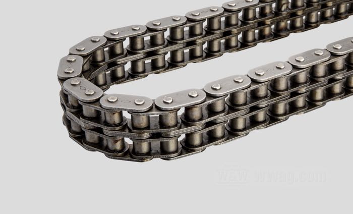 Primary chain »Standard«; fits V models 1930-1936 with sidecar; steel, oval side plates; pitch: 425x2 (1/2” x 5/16” x 8.51 x 2); number of links: 88; replaces OEM HD 2001-30; gross weight: 1.6 kg