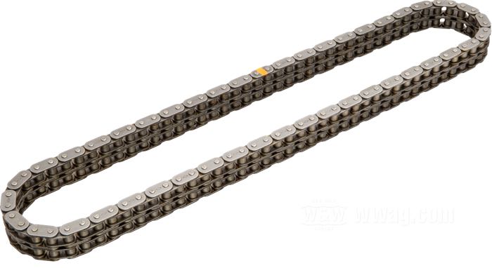 Primary chain »Standard«; fits V models 1930-1936 with sidecar; steel, oval side plates; pitch: 425x2 (1/2” x 5/16” x 8.51 x 2); number of links: 88; replaces OEM HD 2001-30; gross weight: 1.6 kg
