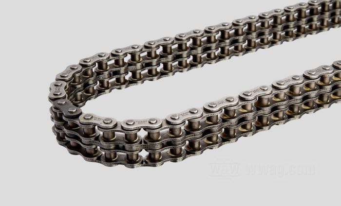 Primary chain by Tsubaki; fits 45cui/750cc Models 1929-1973 (Solo Only); steel, 8-shape side plates; pitch: 315x2 (3/8” x 3/16