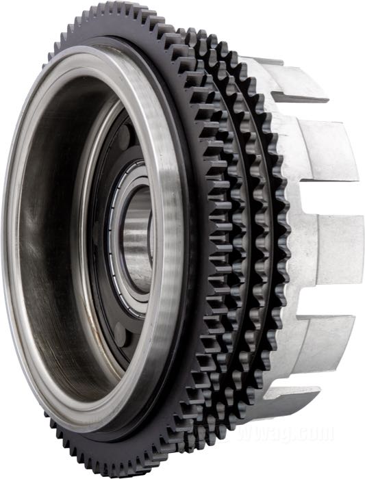 Rotore; per Alternatore; atto per Sportster 1984-1990; con campana frizione; alluminio fuso; rimpiazza OEM HD 36791-84; peso lordo: 3.97 kg