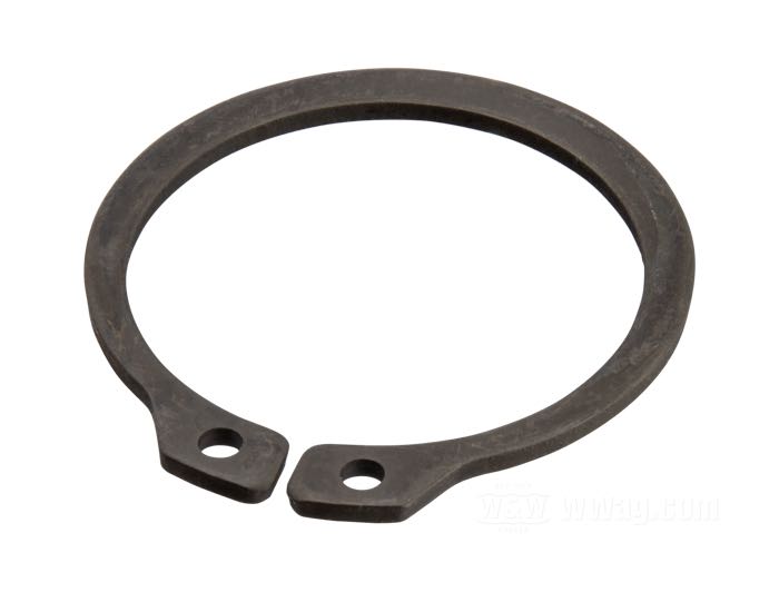 Snap ring; for Cannonball 8mm Belt Drives; steel, parkerized; pitch: 8 mm