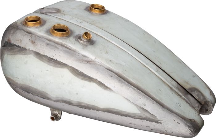 Gas and oil tanks by The Cyclery; fits V models 1930; sheet steel; volume: 13.5 l; required gas cap: screw-in 1.5”-24; required petcock: 1/8” NPT; gross weight: 14 kg