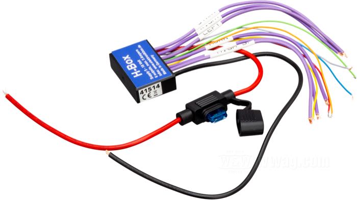 Control module »H-Box« by Axel Joost Elektronikbox; L x W x H: 42 cm x 27 mm x 13 mm; with 20 cm of wires; gross weight: 59 g