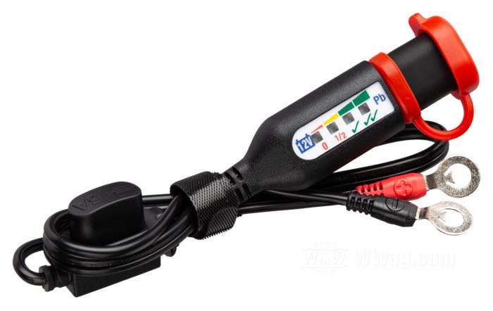 Cable del cargador de OptiMATE; para baterías de plomo; con orificios, enchufe y tapa; peso bruto: 115 g