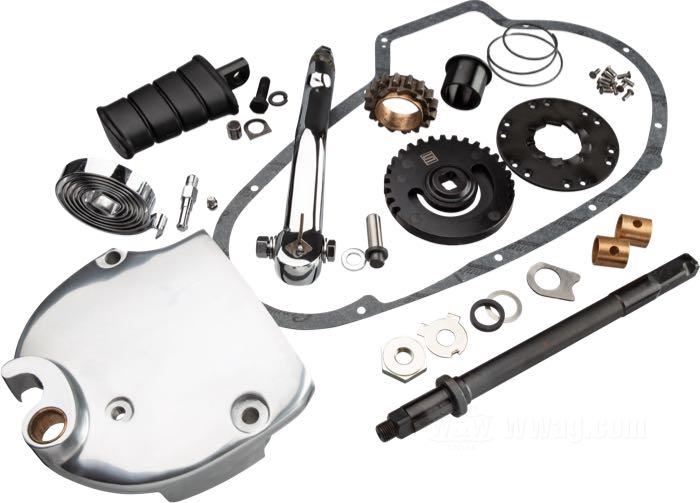 Kickerkit; passend für Sportster 1973-1976; Aluminiumguss / Stahl; Bruttogewicht: 4.63 kg