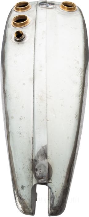 Gas and oil tanks by The Cyclery; fits 21” Singles 1926-1930, 45” V-Twins early 1929; sheet steel; volume: 11 l; required gas cap: screw-in 1.5”-24; required petcock: 1/8” NPT; replaces OEM HD 3501-26, and 3502-26; gross weight: 14.5 kg