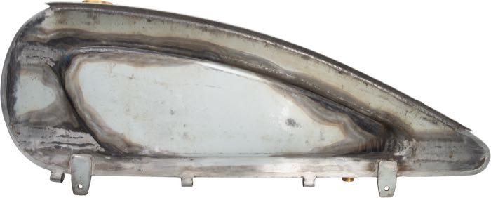 Gas and oil tanks by The Cyclery; fits 21” Singles 1926-1930, 45” V-Twins early 1929; sheet steel; volume: 11 l; required gas cap: screw-in 1.5”-24; required petcock: 1/8” NPT; replaces OEM HD 3501-26, and 3502-26; gross weight: 14.5 kg