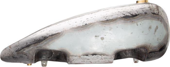 Gas and oil tanks by The Cyclery; fits H and Sport Solo models 1928-1929; sheet steel; volume: 13 l; required gas cap: screw-in 1.5”-24; required petcock: 1/8” NPT; replaces OEM HD 3501-28, and 3502-28; gross weight: 14.5 kg