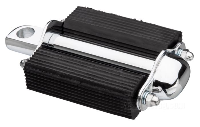 Kicker pedal »Bicycle Style«; fits all models 1936-1962; steel / rubber, chrome-plated; replaces OEM HD 33175-16, and 2091-16; gross weight: 490 g