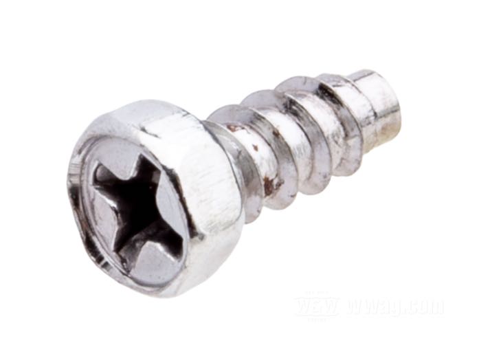 Schraube; für Verstärkungen der Kipphebelbleche; passend für Knucklehead 1939-1947; Stahl, verchromt; Sechskantkopf mit Kreuzschlitz; Schlüsselgröße: 5/16 ”; ersetzt OEM HD 179-39 und 3477; Bruttogewicht: 10 g