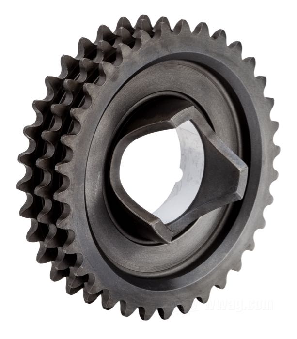 Pignone motore; atto per XL 1967-1976; acciaio; tipo d'albero: dentellato; numero di denti: 34; rimpiazza OEM HD 40273-67