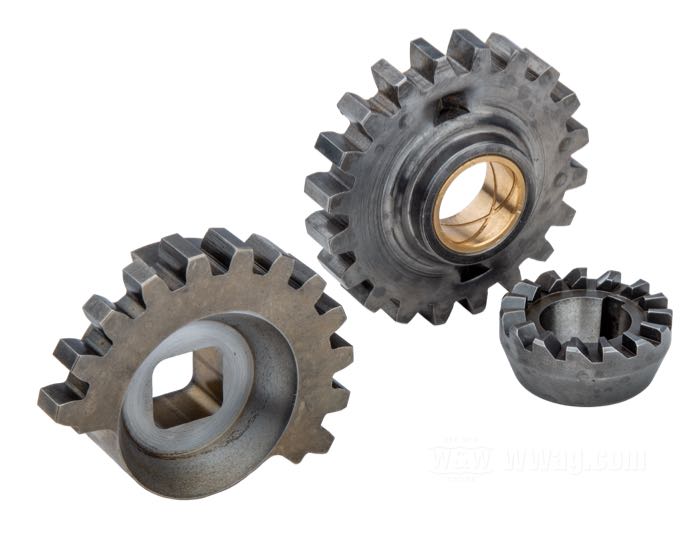 Ingranaggi avviamento di The Cyclery; atto per modelli IOE e V 1916-1930 / modelli V 1931-1936; acciaio; rimpiazza OEM HD 2144-31, 2146-31 e 2155-31; Europa; peso lordo: 530 g
