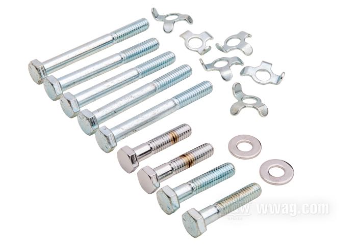 Kit de montaje de Colony; para Carter primaria interior; apropiado para Dyna 1994-1998, Softail 1994-1999 / Softail 1994-1999, Dyna 1994-1998; acero, cincado / cromado; reemplaza OEM HD 33318-85, 2932, 6016, 4086 y 858; EE. UU.; peso bruto: 210 g