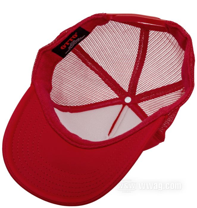 Cap »No Cerveza No trabajo«; polyester fabric, red / white; gross weight: 62 g