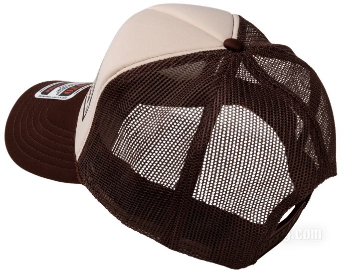 Cap »Chroppers Magazine Badge«; polyester fabric, brown / beige / black; gross weight: 62 g
