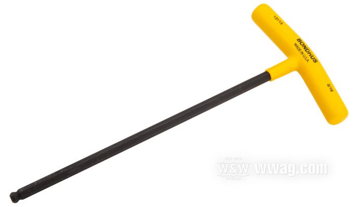 Hex wrench by Bondhus; Protanium high torque steel; SAE; wrench size: 5/16”; gross weight: 330 g