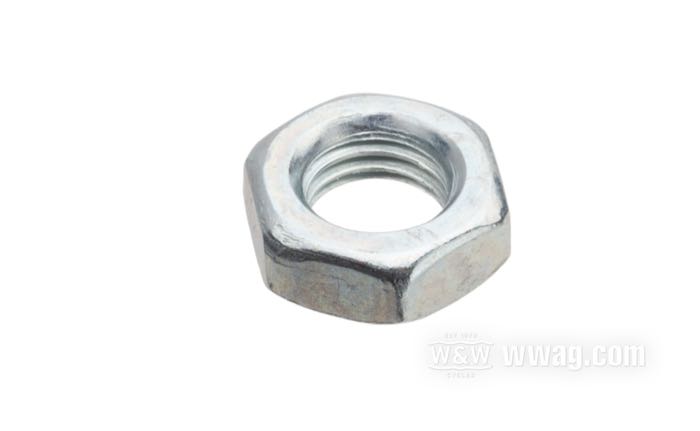 Écrou; pour Câble de starter; adaptable à FL(H) late 1978→; acier, zingué; filetage: 5/16”-24; remplace OEM HD 7744; USA; poids brut: 10 g