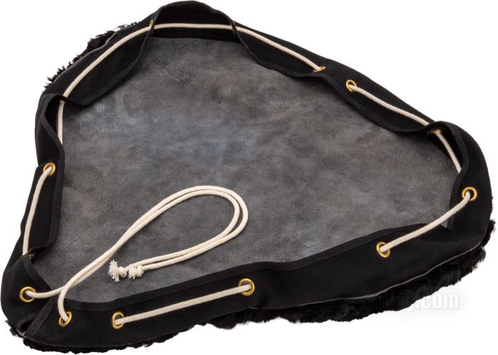Sitzbezug von The Cyclery; Schaffell, schwarz; Länge x Breite: 460 x 460 mm; Europa; Bruttogewicht: 479 g