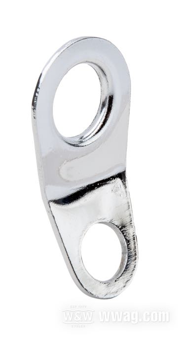 Cable and hose guide; for Clutch cable; fits FLH 4-speed 1968-1984; steel, chrome-plated; replaces OEM HD 38623-68T; gross weight: 10 g