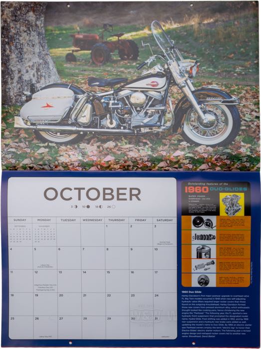 Kalender »Motorbooks Harley-Davidson Motorcycles 2026«; Papier; Breite x Höhe: 43 x 30 cm; farbig; Bruttogewicht: 340 g