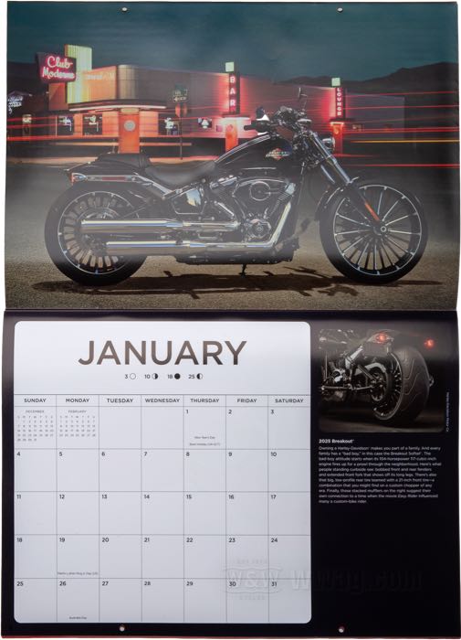 Kalender »Motorbooks Harley-Davidson Motorcycles 2026«; Papier; Breite x Höhe: 43 x 30 cm; farbig; Bruttogewicht: 340 g