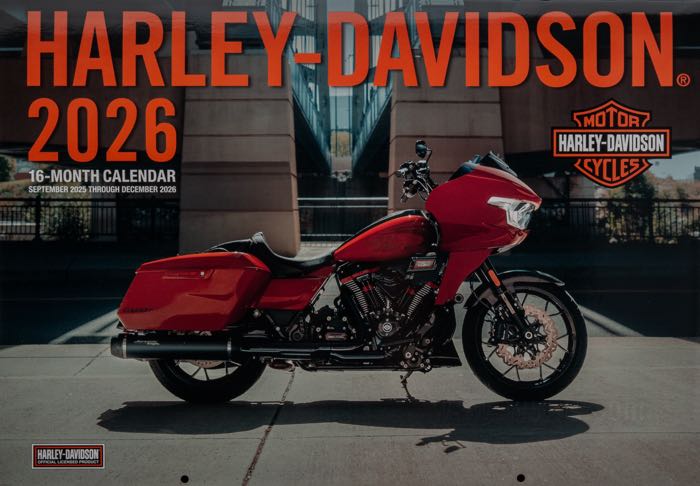Kalender »Motorbooks Harley-Davidson Motorcycles 2026«; Papier; Breite x Höhe: 43 x 30 cm; farbig; Bruttogewicht: 340 g