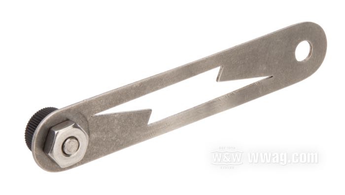 Interruttore di Morris Magneto; acciaio inox / plastica, burattato; lunghezza x larghezza: 70.6 x 12.5 mm; U.S.A.; peso lordo: 15.8 g