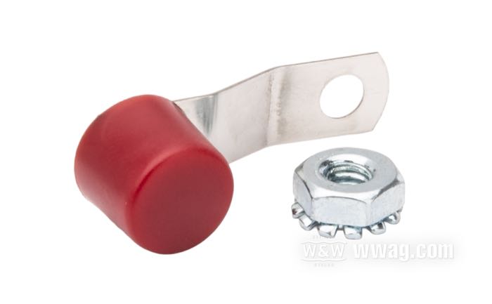 Interruttore »KSL« di Morris Magneto; acciaio inox / plastica; lunghezza x larghezza: 33 x 8.2 mm; con dado; peso lordo: 13.8 g
