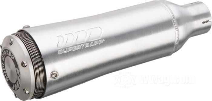 SuperTrapp 4" dischi di tipo ACCORDABILE SILENZIATORE-Breve 2" Inlet Dia staffa di montaggio 