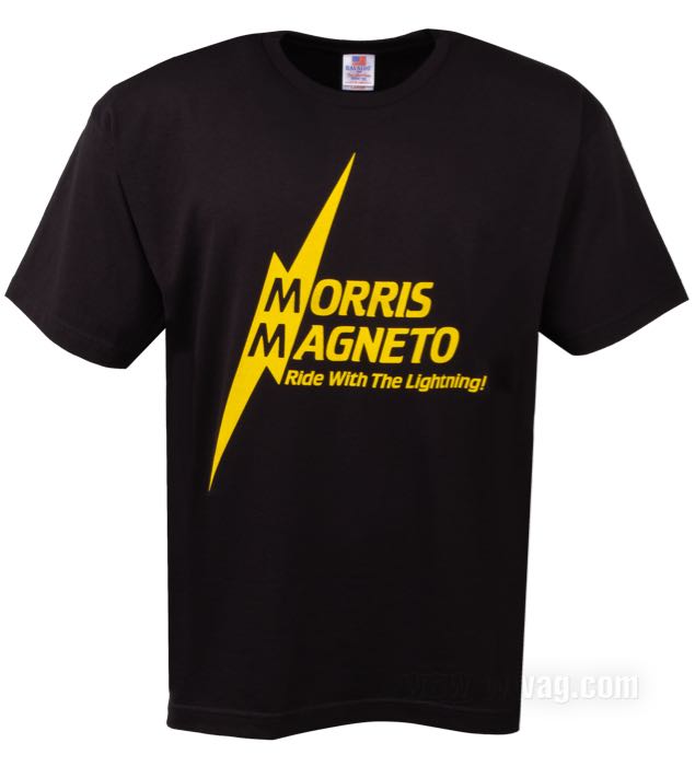 T-shirt »Gold Lightning« by Morris Magneto; cotton, black; size: M; USA; gross weight: 189 g