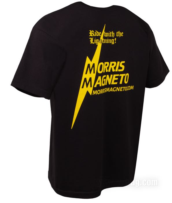 T-shirt »Gold Lightning« by Morris Magneto; cotton, black; size: M; USA; gross weight: 189 g