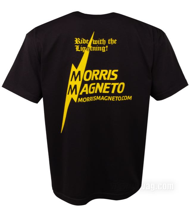 T-shirt »Gold Lightning« by Morris Magneto; cotton, black; size: M; USA; gross weight: 189 g