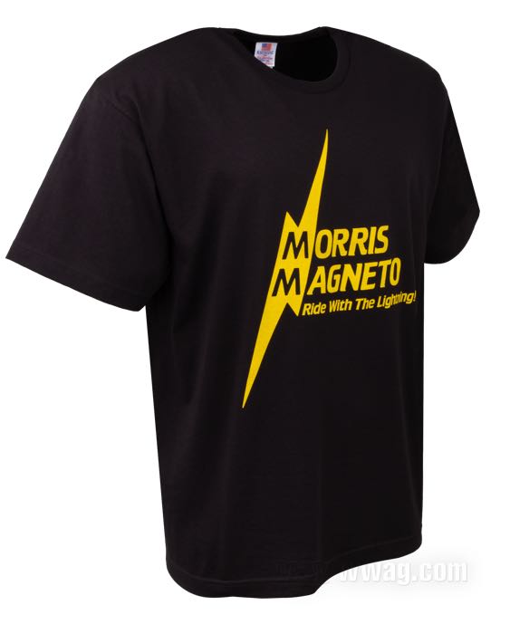 T-shirt »Gold Lightning« by Morris Magneto; cotton, black; size: M; USA; gross weight: 189 g