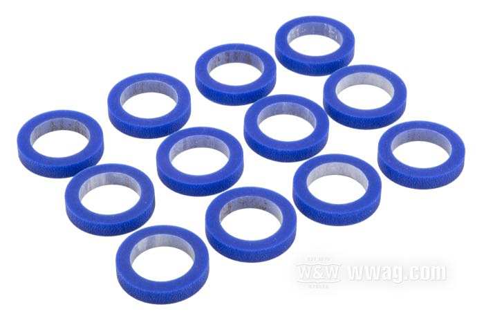 Pochette de joints »Tec Blue«; pour Caches-tiges; adaptable à Knucklehead 1936-1947, Sportster 1957-1979; silicone, bleu; remplace OEM HD 17955-36; poids brut: 20 g