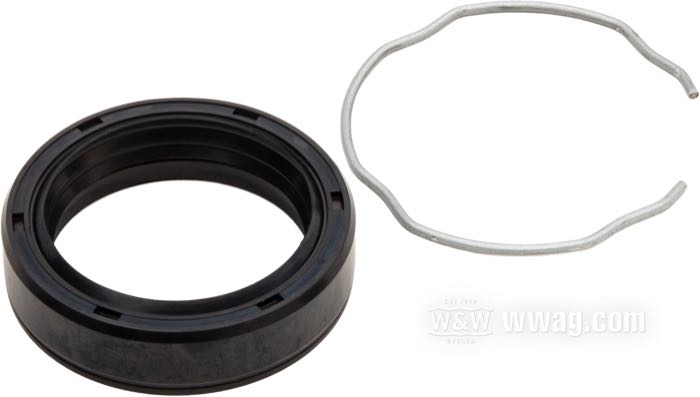 Joint spi »Standard«; pour Tubes de fourche; adaptable à FL late 1977-1984 et FXWG, FLT, FLHT 1980-1983; caoutchouc / acier; Ø int. x Ø ext.: 41.3 x 54 mm, grosseur: 13 mm; remplace OEM HD 45843-77; poids brut: 30 g