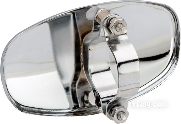 Heat shield »Sportster« by IronheadChina; fits XLCH 1959-1965; copper, chrome-plated; length x width: 139 x 80 mm; with Clamps, screws and bushings; replaces OEM HD 65700-38; China; gross weight: 225 g